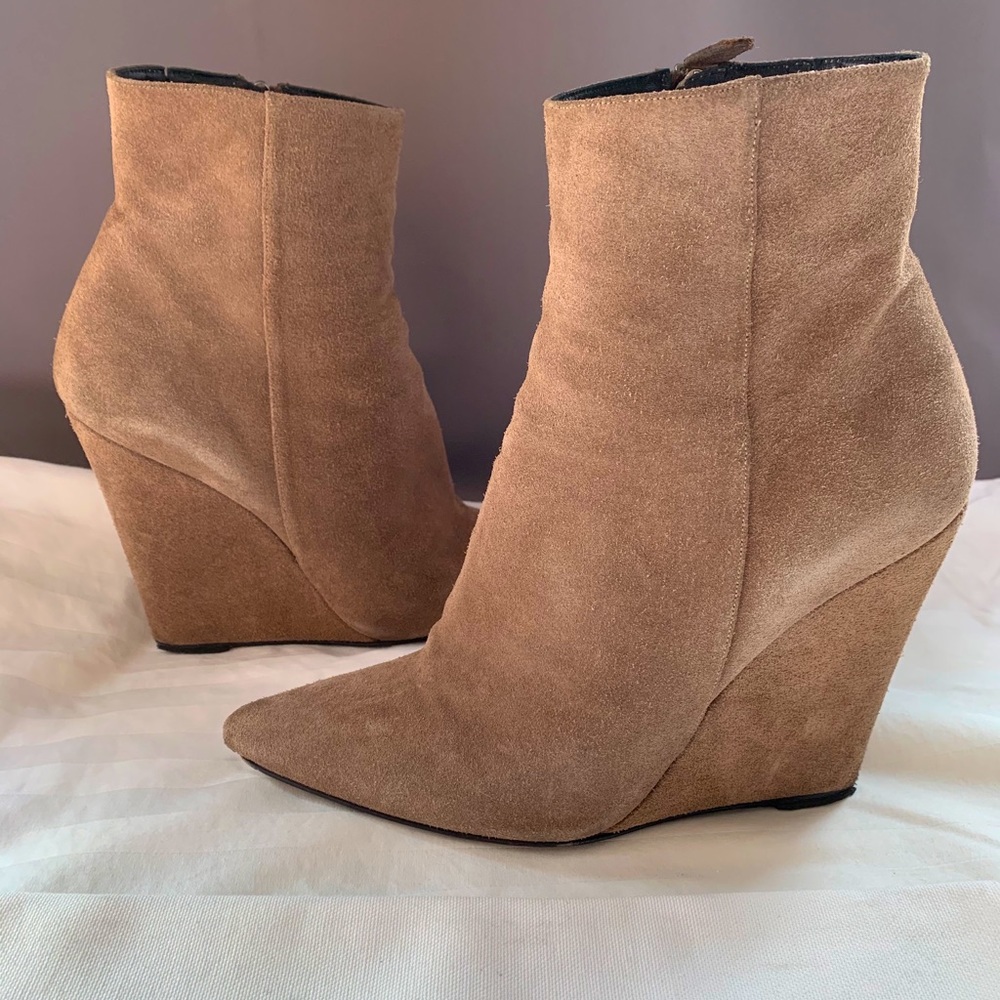 Chloe wedge suede bootie